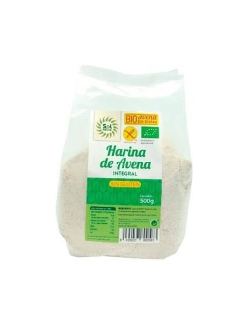 HARINA DE AVENA INTEGRAL SIN GLUTEN 500 GR SOL NATURAL