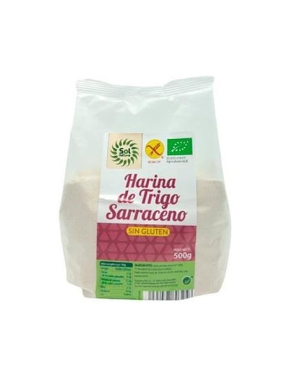 HARINA TRIGO SARRACENO SIN GLUTEN BIO 500 GR SOL NATURAL