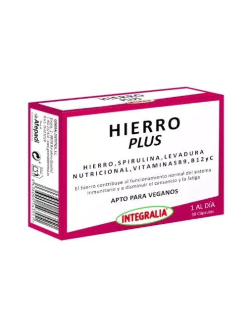 HIERRO PLUS 30 CAP INTEGRALIA