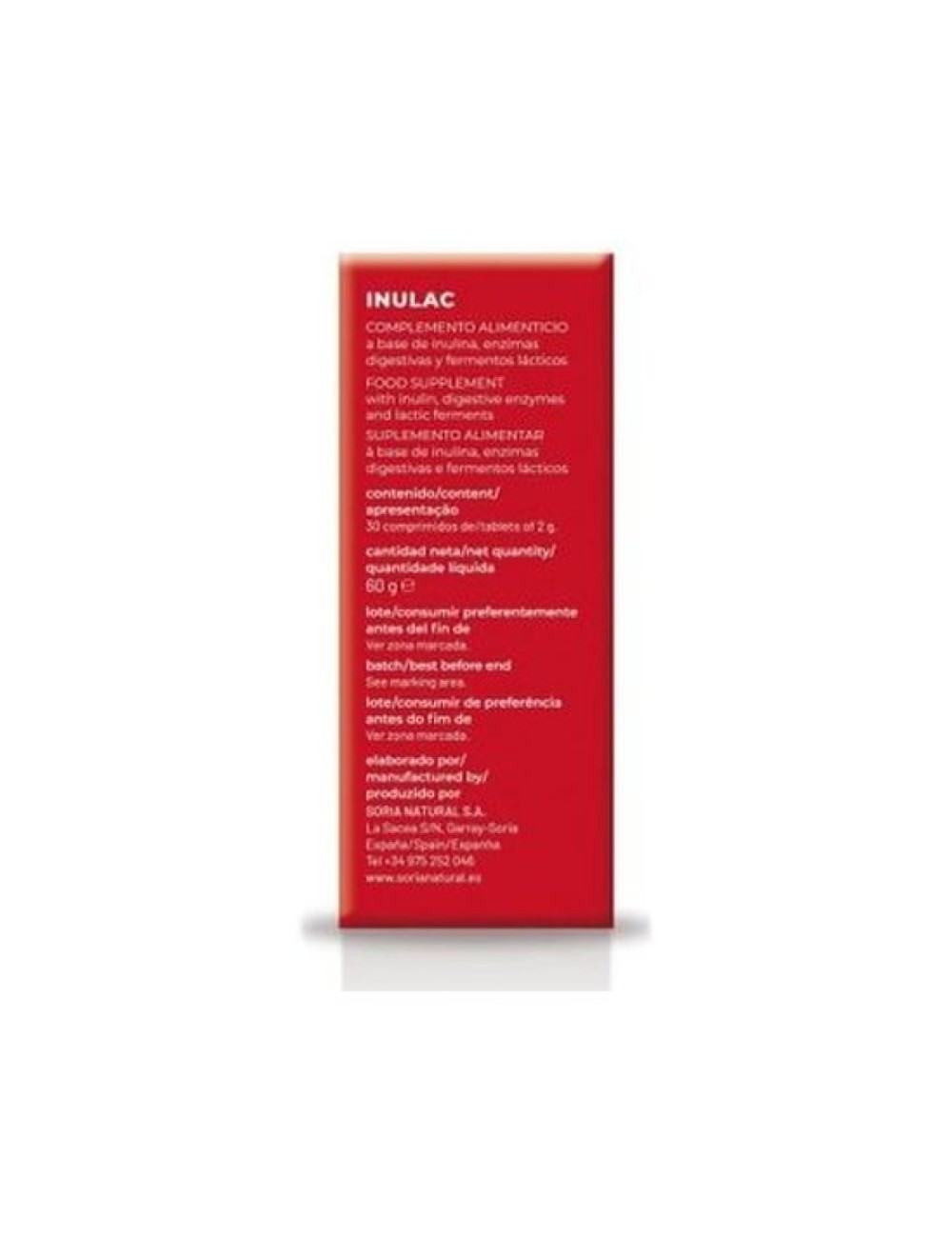 INULAC 30 TAB COMP SORIA NATURAL