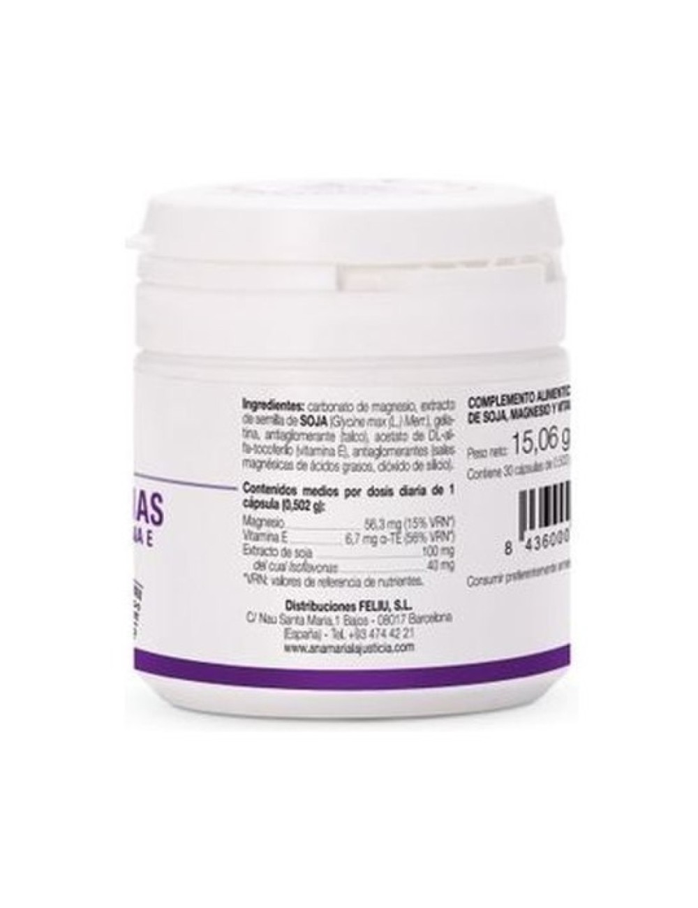 ISOFLAVONAS+MG+VIT-E 30CAP ANA MARIA LA JUSTICIA