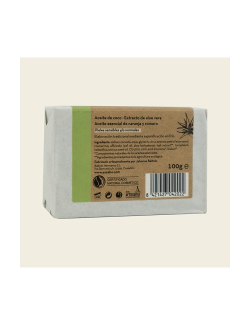JABÓN ARTESANO ALOE VERA 100 GR