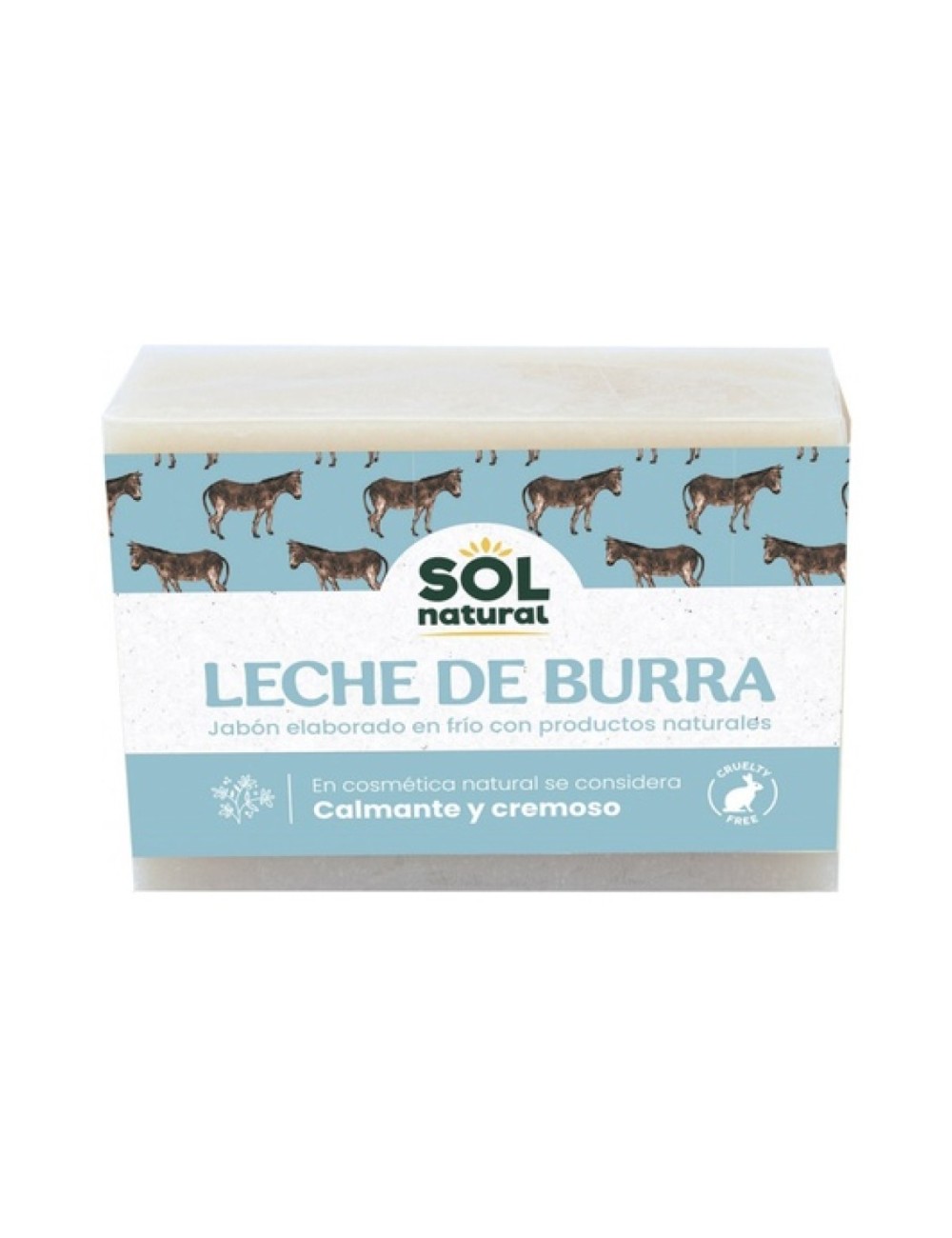 JABÓN LECHE DE BURRA 100 GR SOL NATURAL