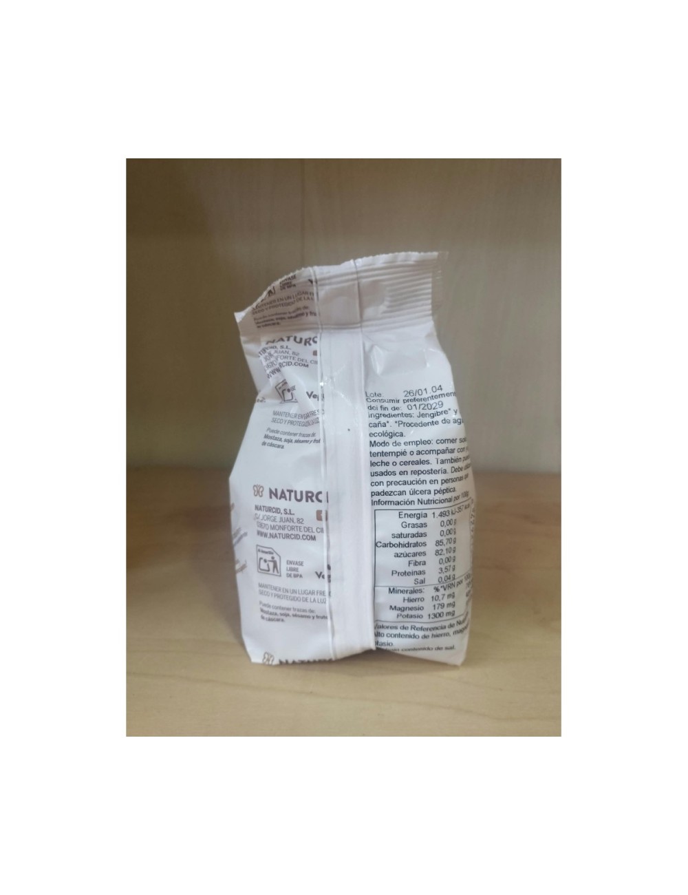 NATURCID JENGIBRE DADOS ECO 200 GR