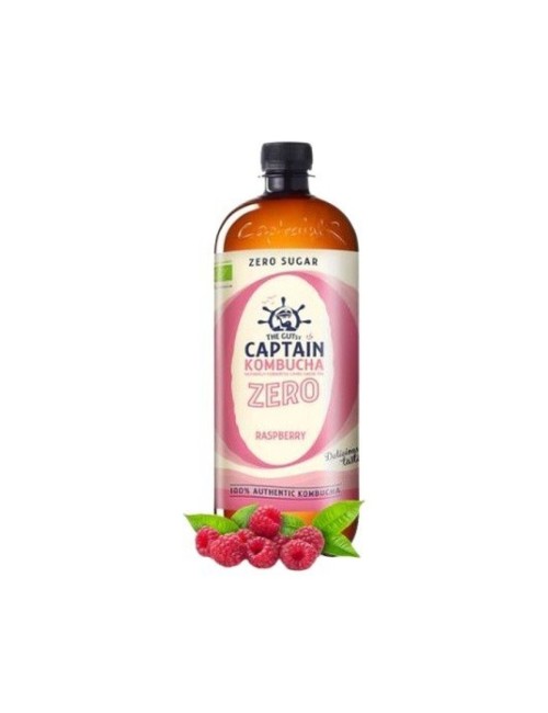 KOMBUCHA ZERO SABOR FRAMBUESA 1 LITRO CAPTAN KOMBUCHA