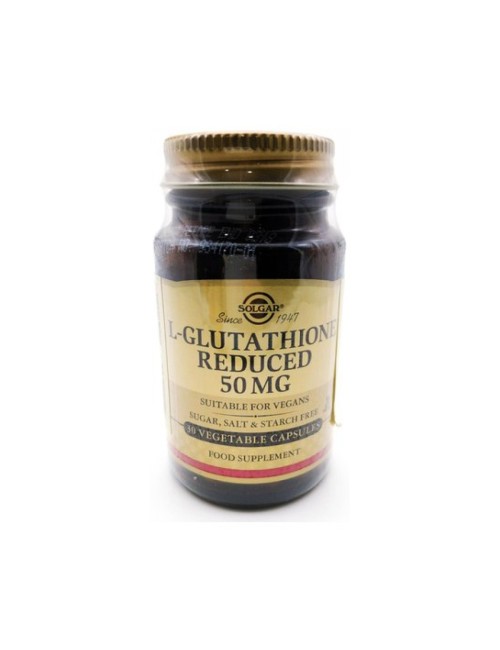 L-GLUTATHIONE REDUCED 50 MG 30 CAP VEG SOLGAR