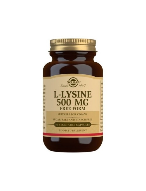 L-LYSINA 500 MG 50 CAPSULAS SOLGAR