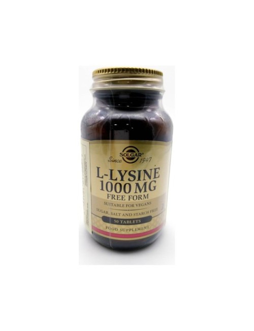 L-LYSINE 1000 MG 50 TAB SOLGAR
