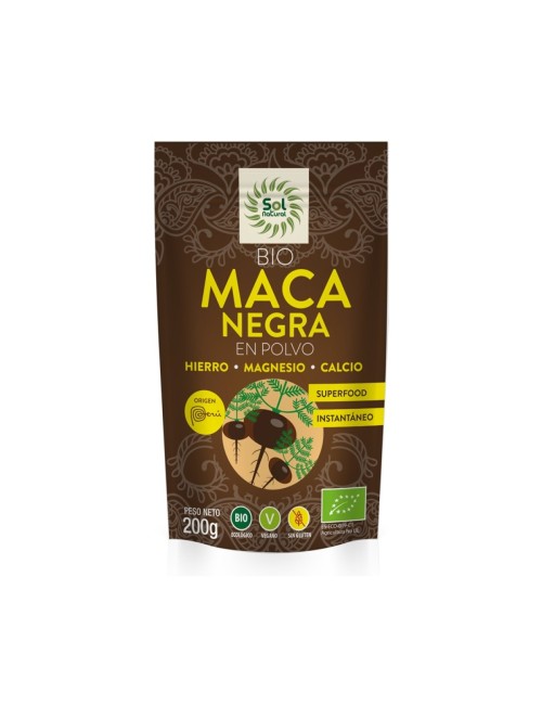MACA NEGRA EN POLVO 200 GR SOL NATURAL