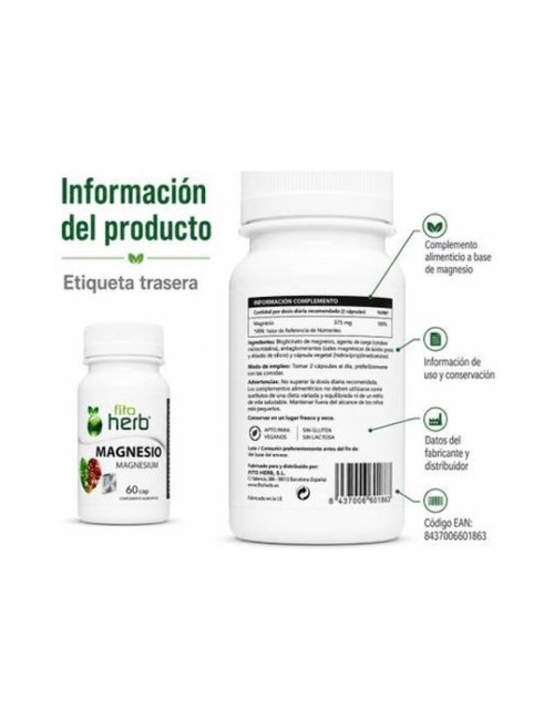 MAGNESIO 60 CAP FITO HERB