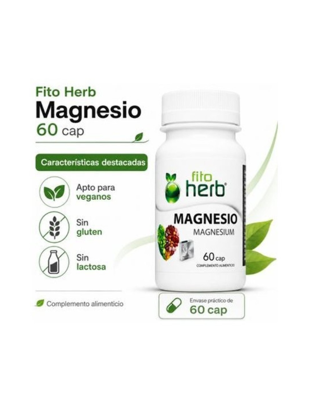 MAGNESIO 60 CAP FITO HERB