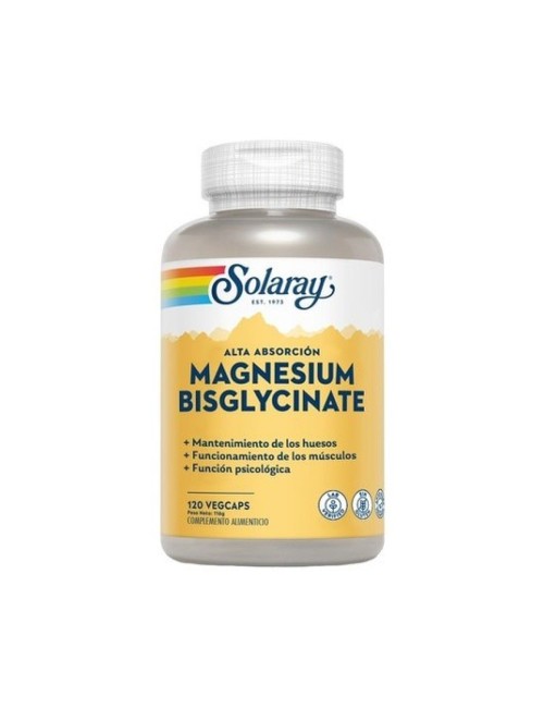 MAGNESIO BISGLICINATO 120 CAPSULAS SOLARAY