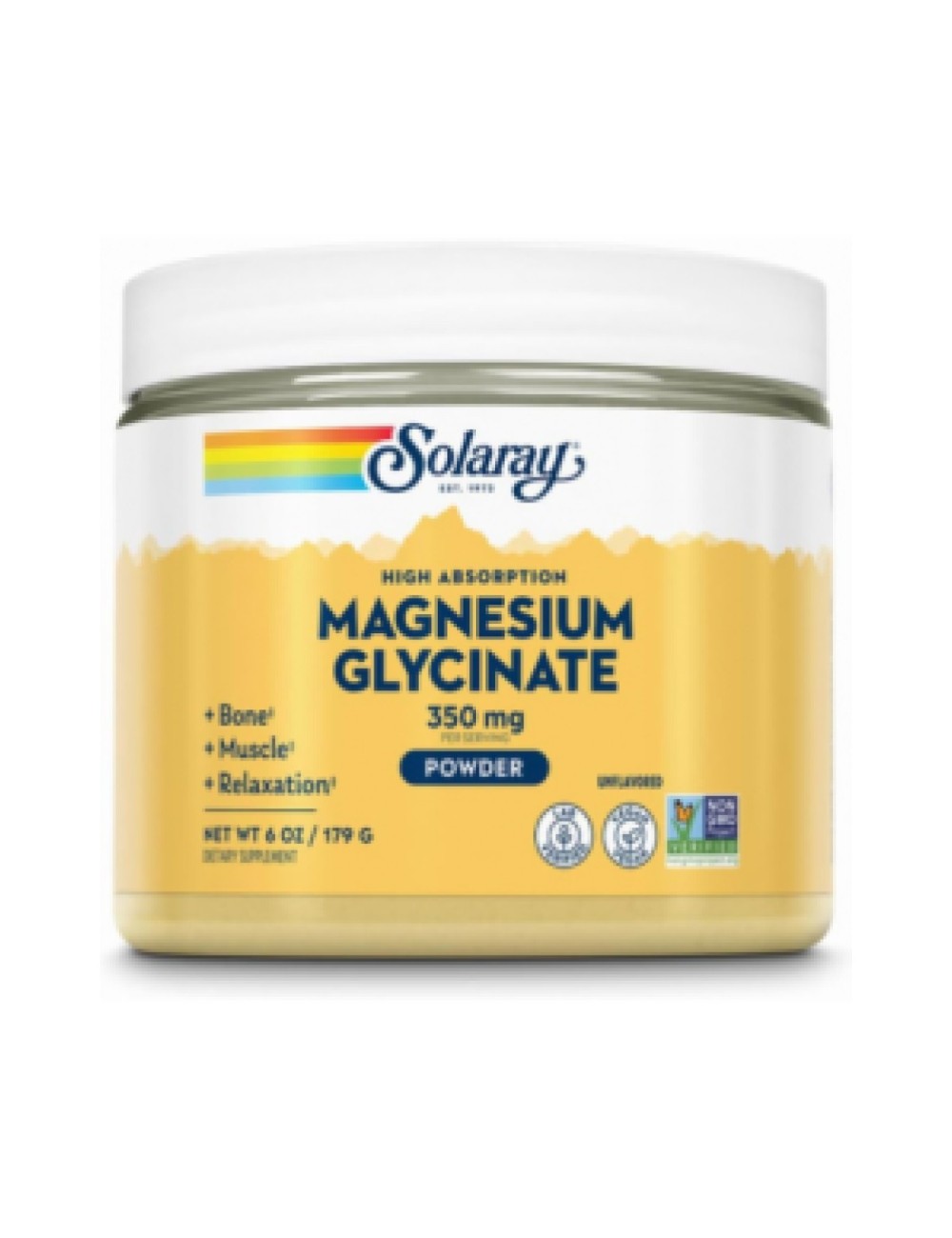 MAGNESIO BISGLYCINATO 179 GR SOLARAY