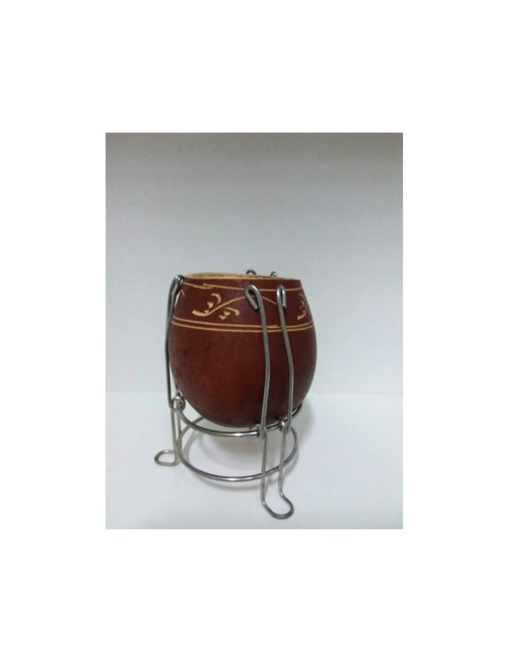 MATE COMÚN CALABAZA, ALUMINIO, MADERA