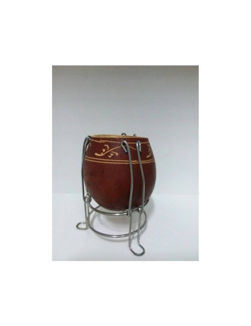 MATE COMÚN CALABAZA, ALUMINIO, MADERA