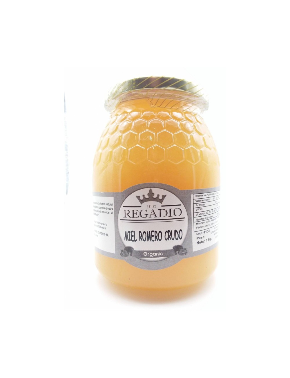 MIEL DE ROMERO CRUDO SIN FILTRAR 1KG