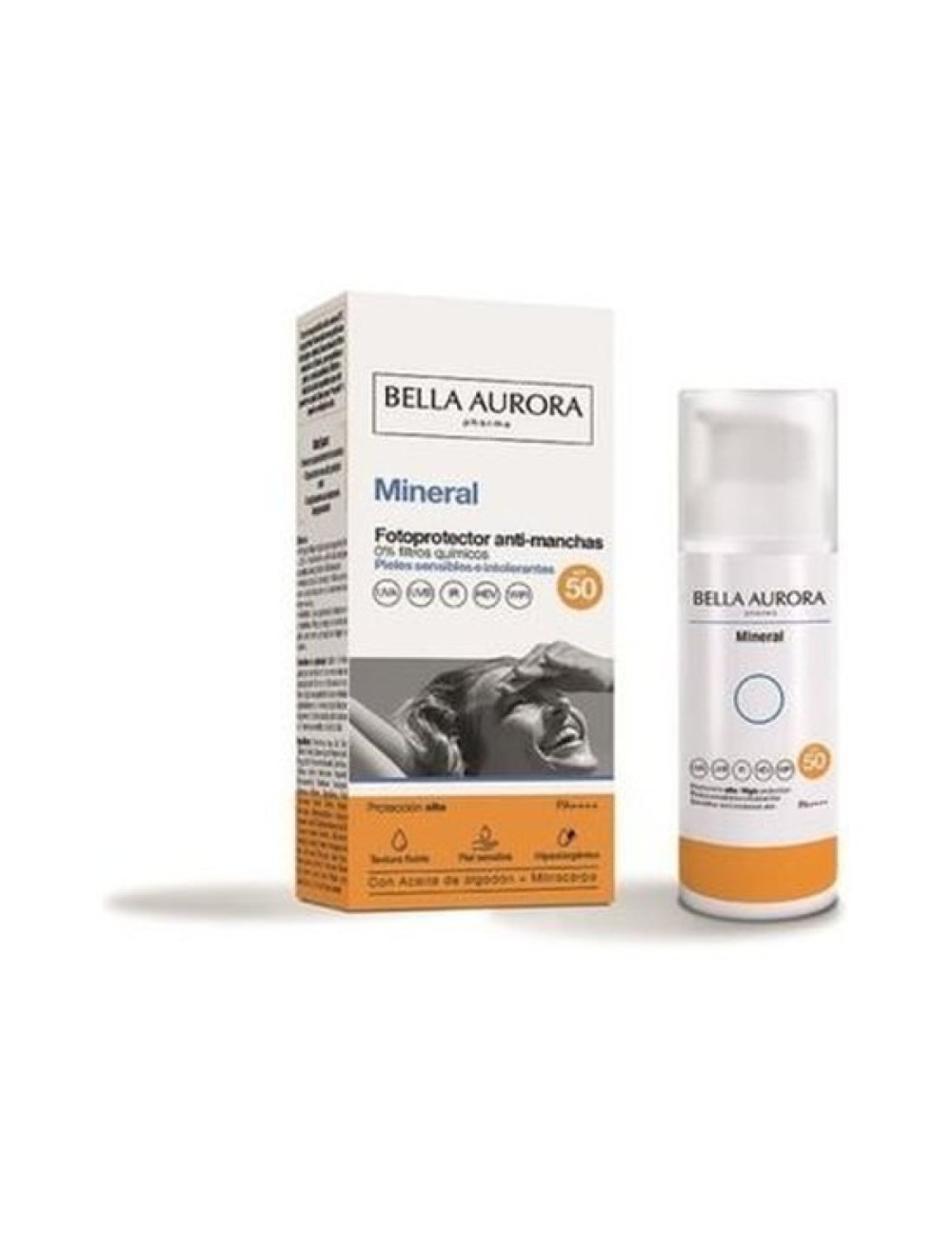 MINERAL FOTOPROTECTORA ANTI-MANCHAS SPG 50 + 50ML BELLA AURORA