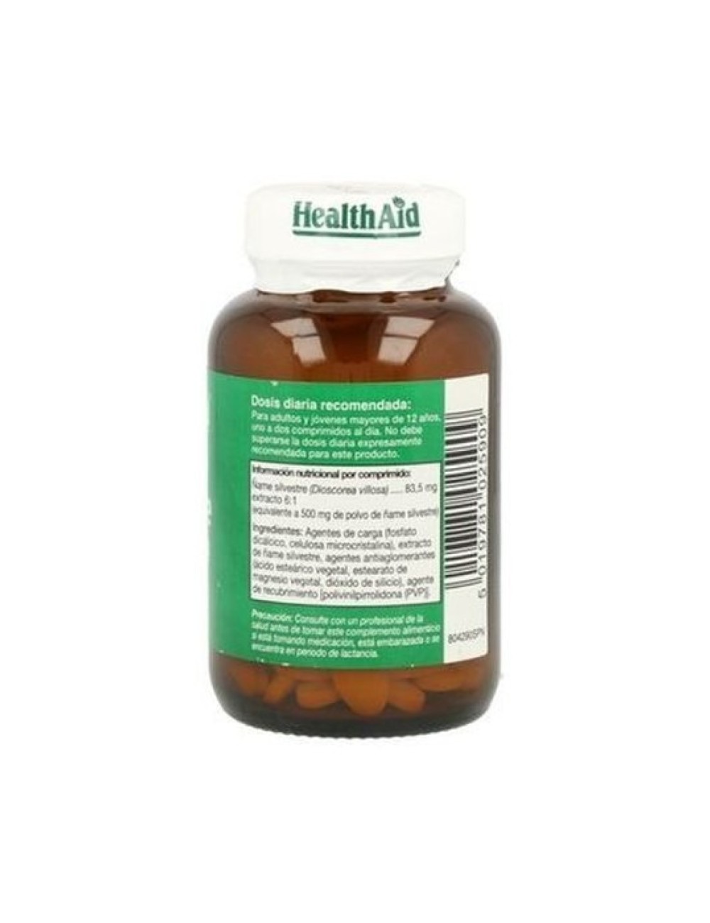 ÑAME SILVESTRE (WILD YAM) 60 COMPRIMIDOS HEALTH AID