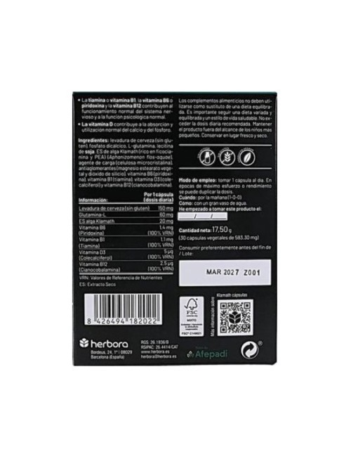 NEUROATEN KLAMATH 30 CAPSULAS HERBORA