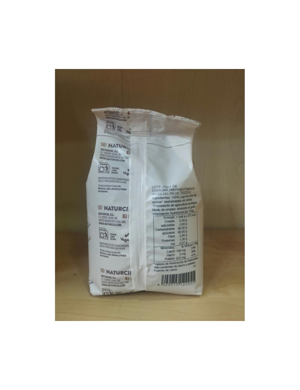 NATURCID PANELA ECO INTEGRAL DE CAÑA DE AZÚCAR 500 GR