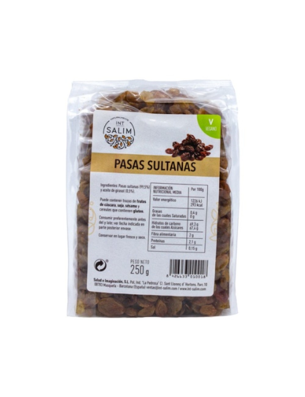 PASAS SULTANAS 250 GR INT-SALIM