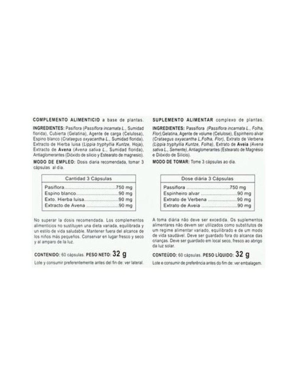 PASIFLORA PLUS 60 CAP