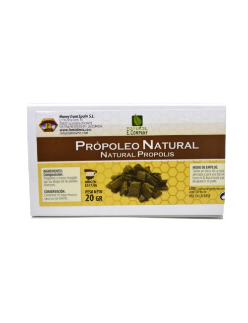 PROPOLEO NATURAL MASTICABLE 20 GRS REGADIO