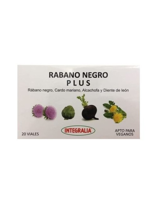 RABANO NEGRO PLUS 20 VIALES INTEGRALIA