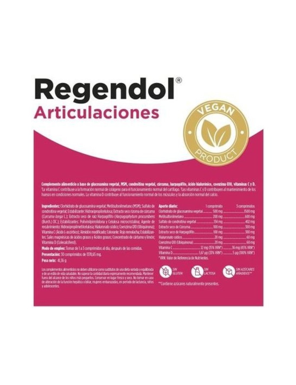 REGEN & DOL VEGAN 30 COMP ELADIET