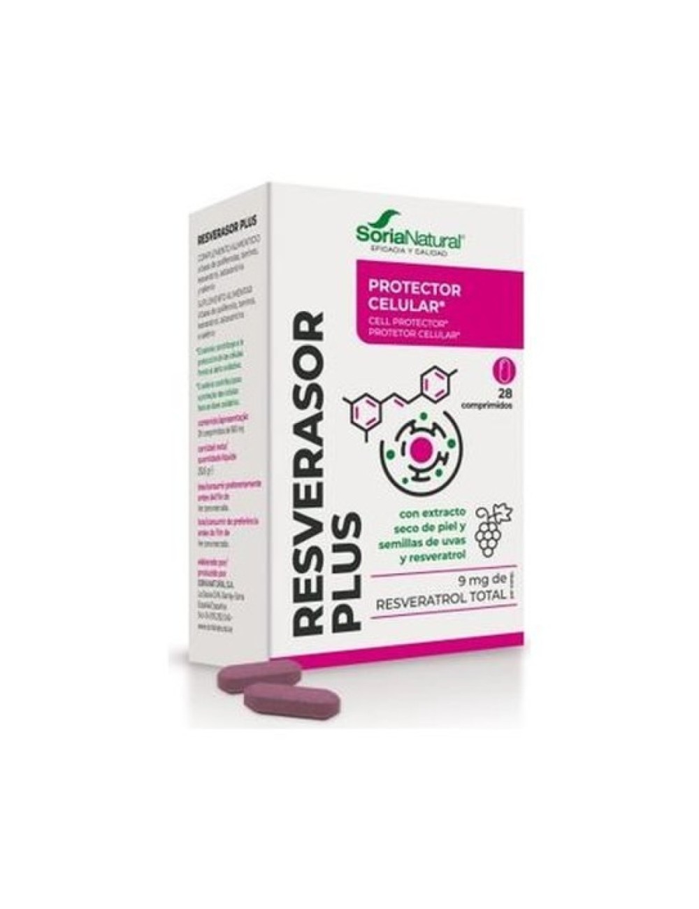 RESVERASOR PLUS 28 COMP SORIA NATURAL