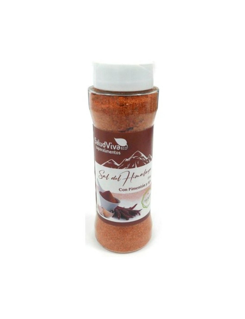 SAL DEL HIMALAYA FINA CON PIMENTÓN Y AJO 170 GR SALUD VIVA