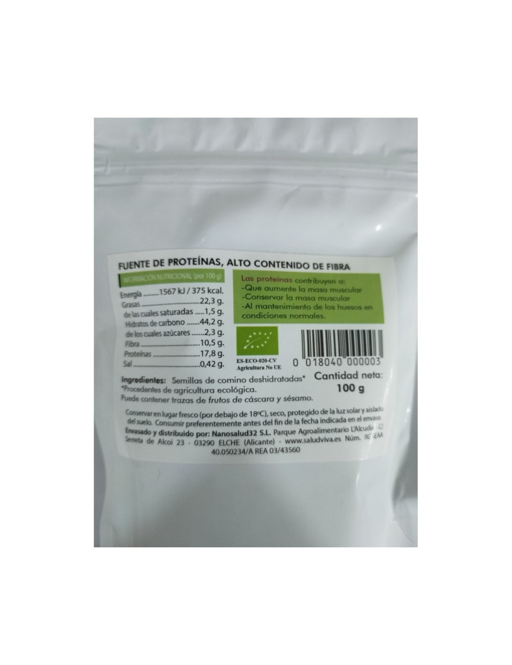 SEMILLAS DE COMINO NEGRO 100 GR SALUD VIVA