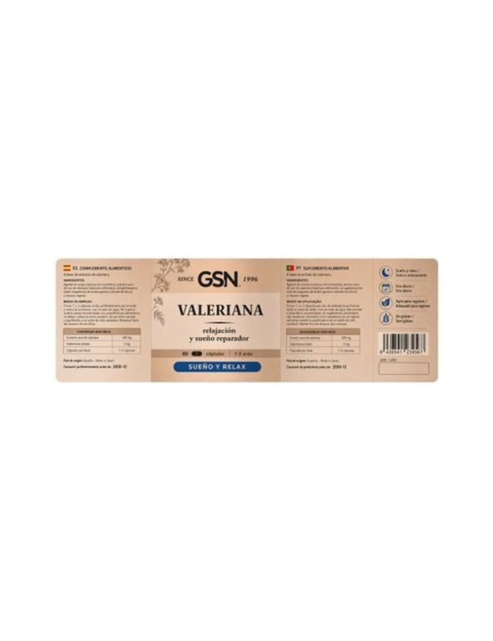 VALERIANA 80 COMP GSN