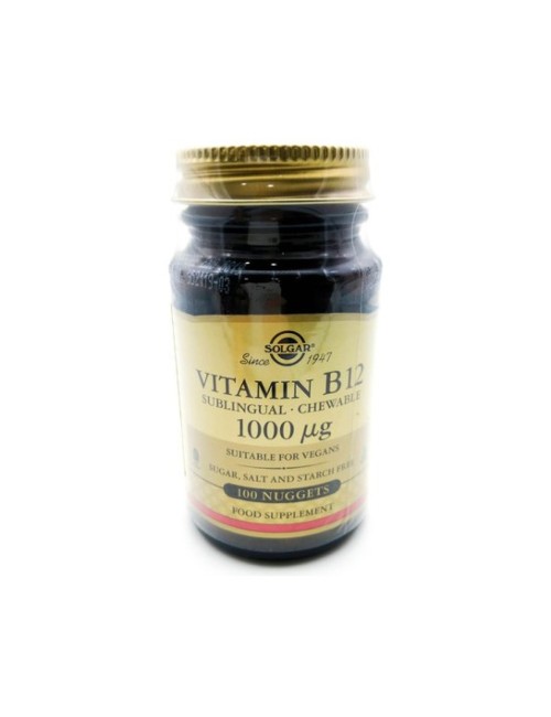 VITAMINA B12 SUBLINGUAL 1000 UG 100 COMP SOLGAR ( cianocobalamina)
