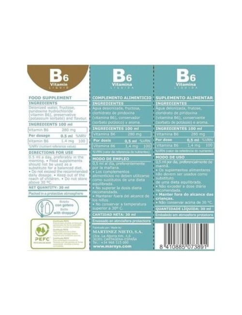 VITAMINA B6 LÍQUIDA 30 ML