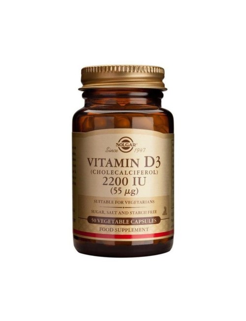 VITAMINA D3 2200 UI 55UG 50 CAPSULAS SOLGAR