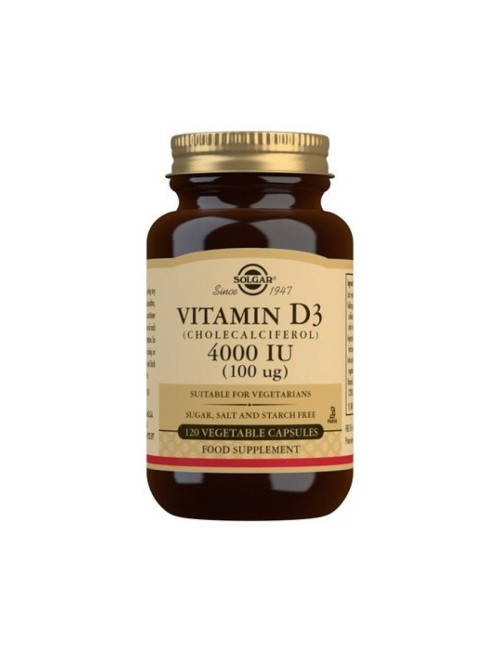 VITAMINA D3 4000IU (100UG) 120 CAP SOLGAR