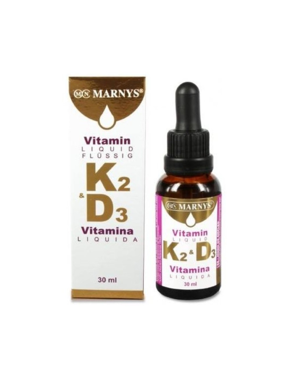 VITAMINA K2 + VITAMINA D3 LÍQUIDA 30 ML MARNY'S