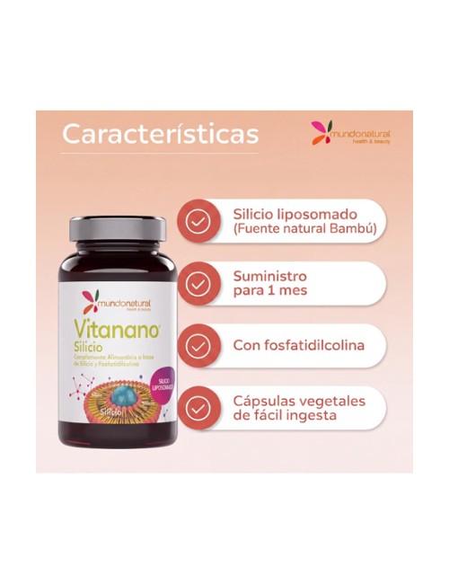 MUNDONATURAL SILICIO LIPOSOMADO 30 CAPSULAS