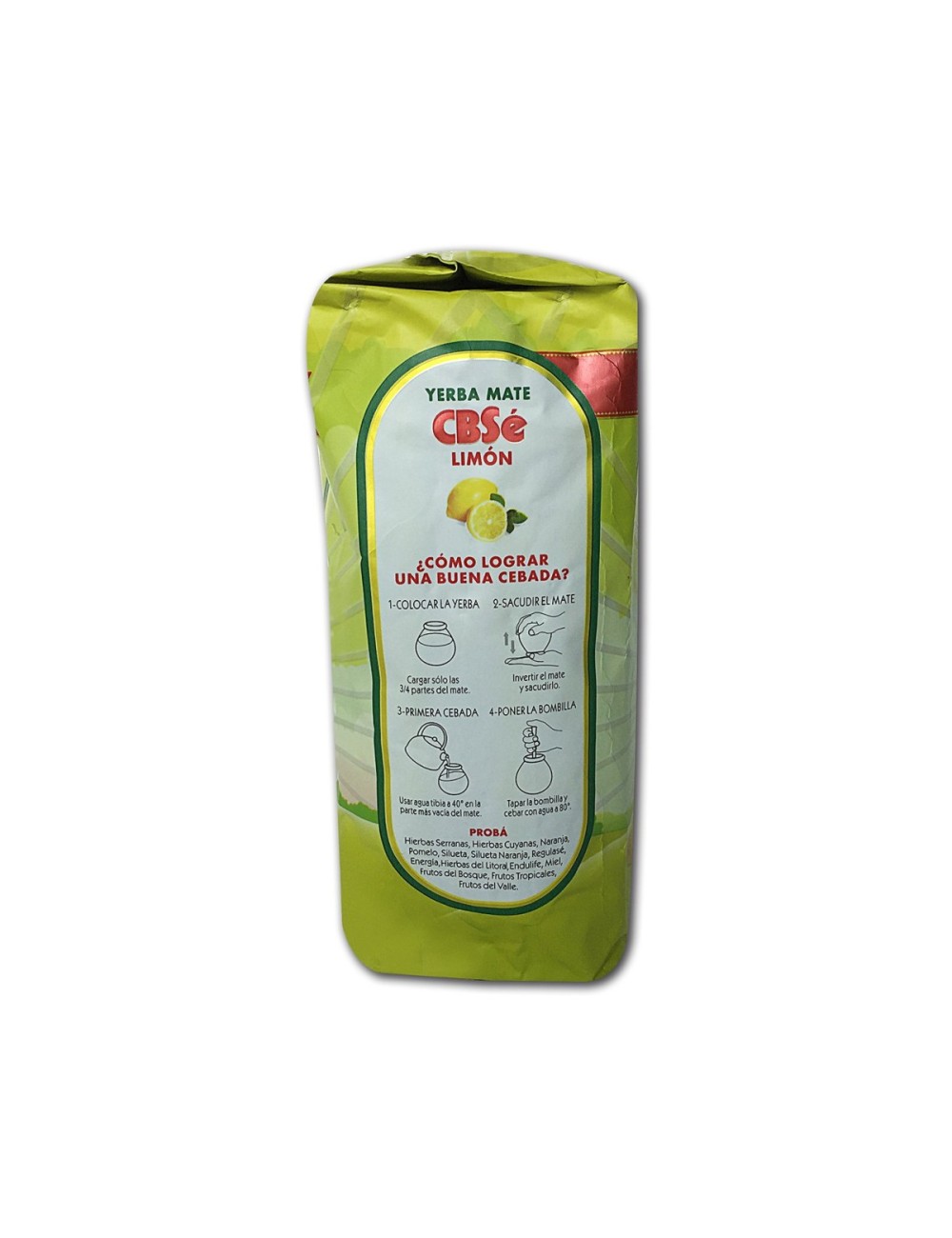 YERBA MATE CBS SABOR LIMÓN 500 GR