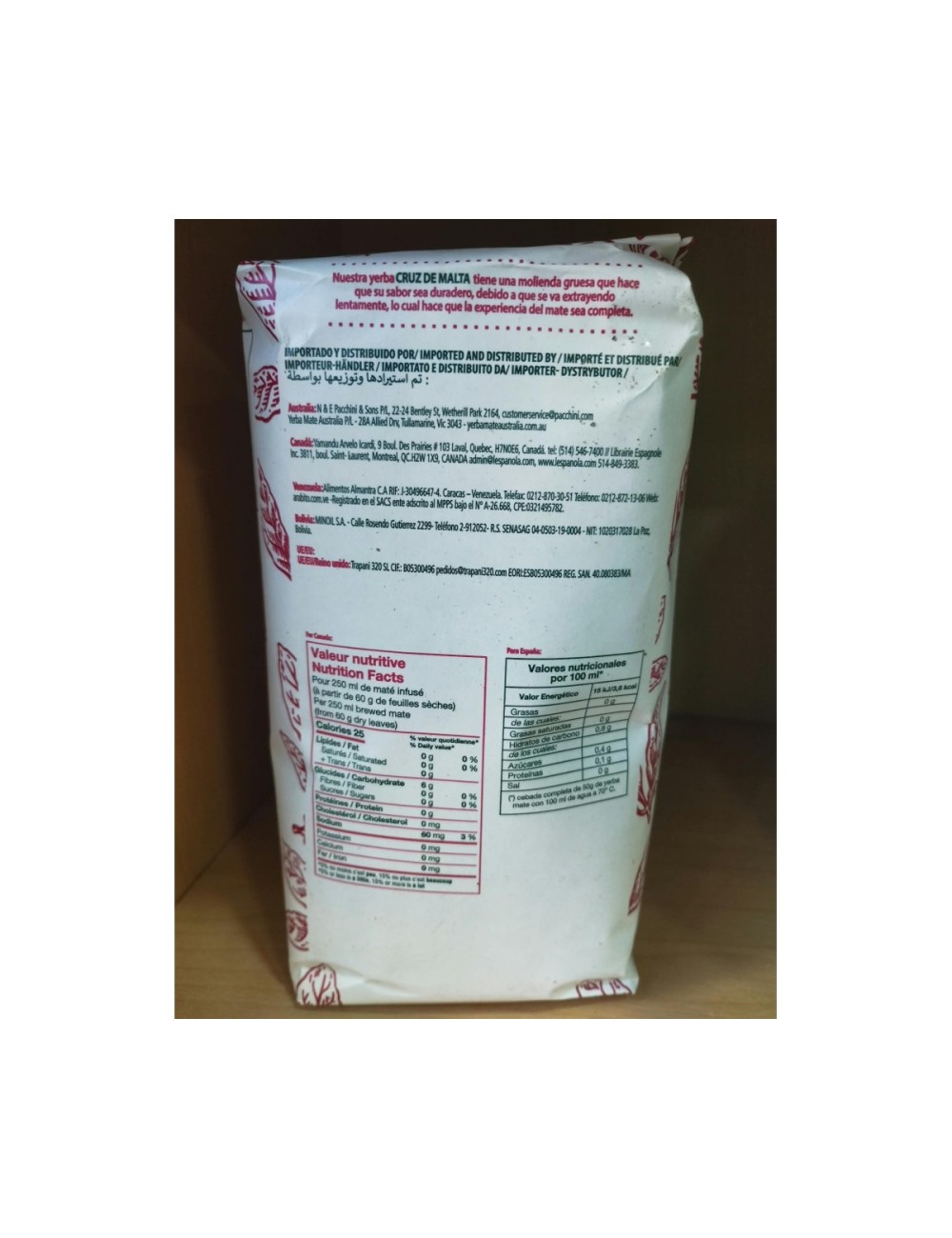 BLACK AGNUS S.L YERBA MATE CRUZ MALTA 500 GR