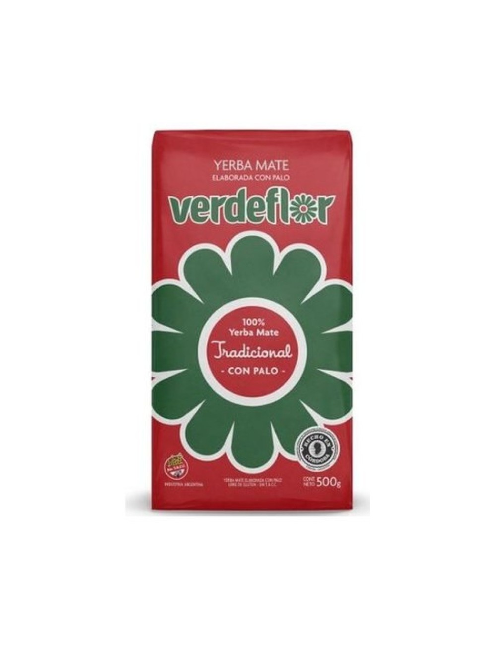 YERBA MATE TRADICIONAL CON PALO 500 GR VERDEFLOR