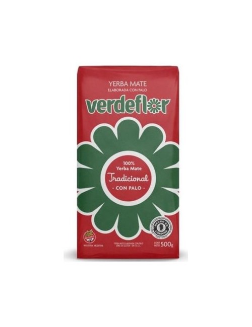 YERBA MATE TRADICIONAL CON PALO 500 GR VERDEFLOR