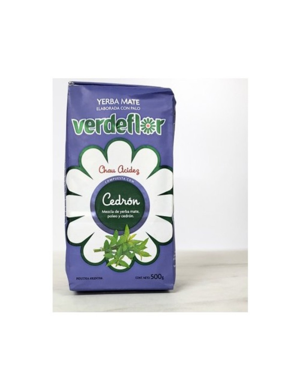 YERBA MATE VERDE FLOR CEDRÓN 500 GR VERDEFLOR