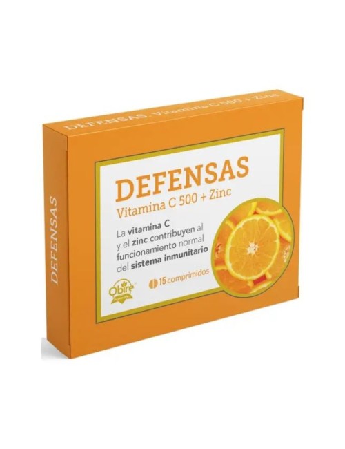 OBIRE DEFENSAS VITAMINA C 500 + ZINC 15 COMP