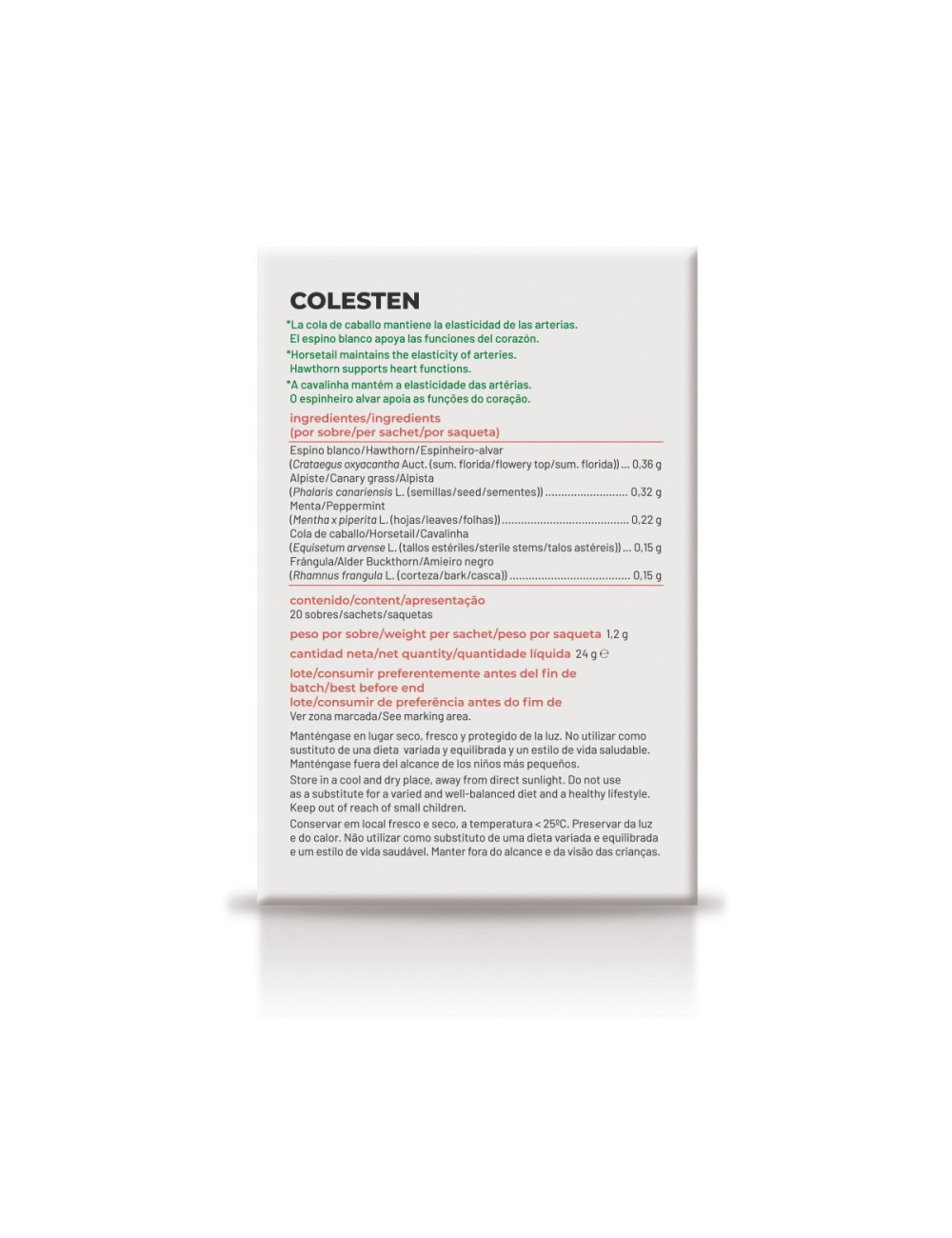 SORIA NATURAL INFUSIÓN COLESTEN 20 SOBRES