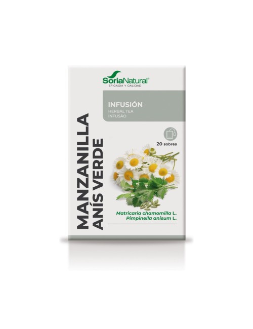 SORIA NATURAL INFUSIÓN MANZANILLA ANIS VERDE 20 SOBRES