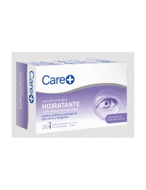 CARE+ SOLUCIÓN OFTÁLMICA HIDRATANTE 20 VIALES REUTILIZABLES