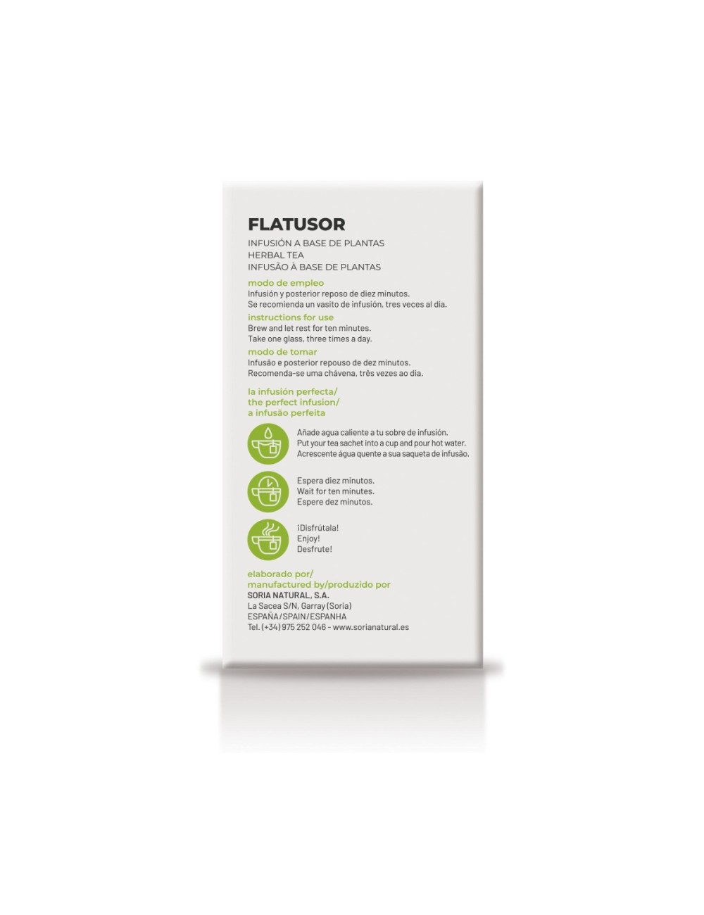 SORIA NATURAL INFUSIÓN FLATUSOR 20 SOBRES