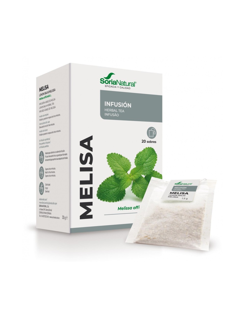 SORIA NATURAL INFUSIÓN MELISA 20 SOBRES